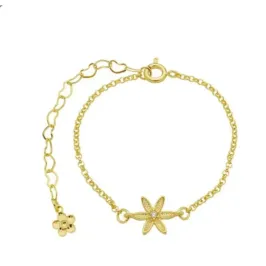 PULSEIRA JASMIM E PONTO DE LUZ ZIRCÔNIA