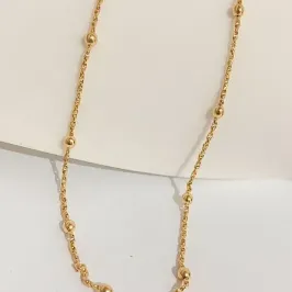 Colar Chocker Corrente com Esferas