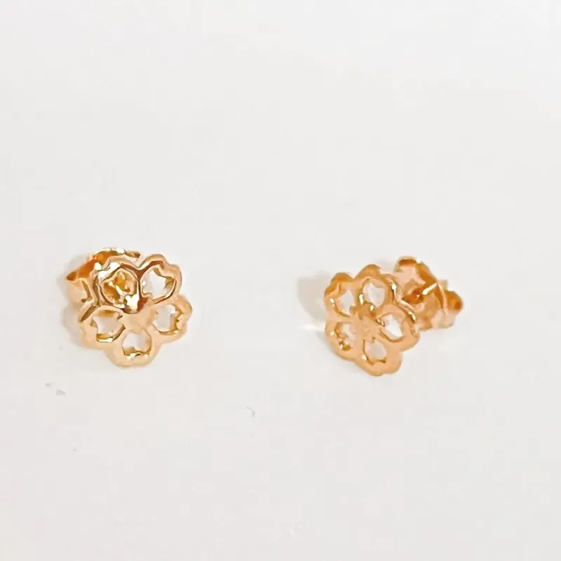 BRINCO DE FLOR VAZADO