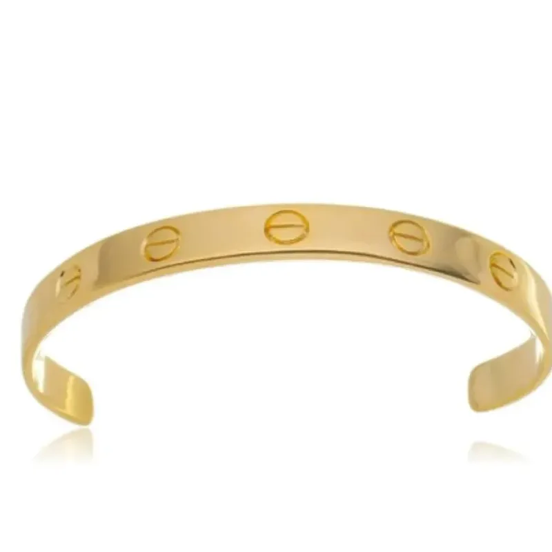 BRACELETE ARO GROSSO FOLHEADO EM OURO 18K