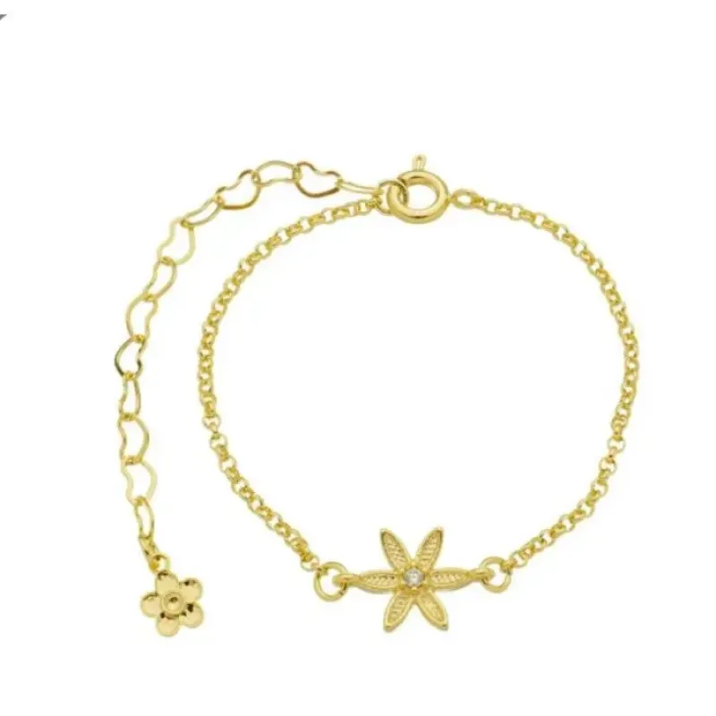 PULSEIRA JASMIM E PONTO DE LUZ ZIRCÔNIA