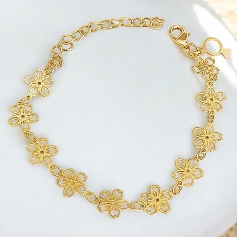 PULSEIRA CORRENTE EM FLOR  INFANTIL