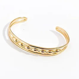 BRACELETE ARO DUPLO REGULÁVEL  COM DETALHE BRACELETE ARO DUPLO REGULÁVEL  COM DETALHE