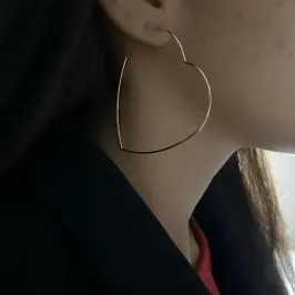 ARGOLA CORAÇÃO G ARO FINO ARGOLA CORAÇÃO G ARO FINO