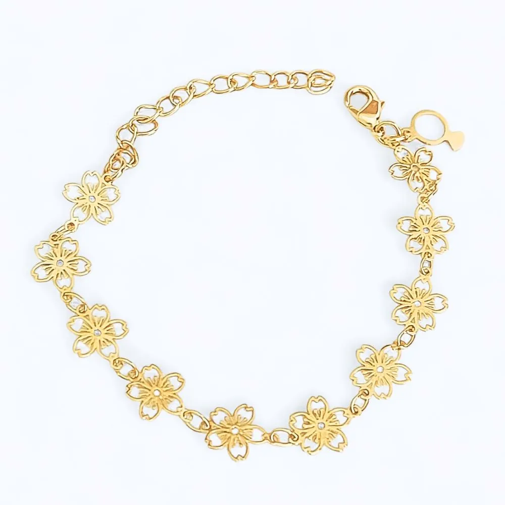 PULSEIRA CORRENTE EM FLOR  INFANTIL