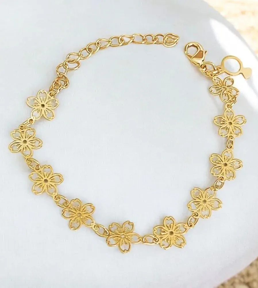 PULSEIRA CORRENTE EM FLOR  INFANTIL